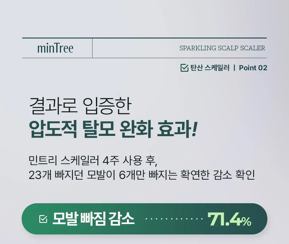 [두피치약] 민트리 탄산버블 두피 스케일러 75g (15gx5ea) 상세페이지 13